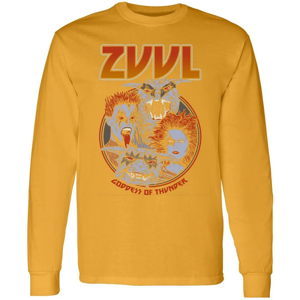 Long Sleeve T-Shirt - YES7ZBEQ - Gold - 9