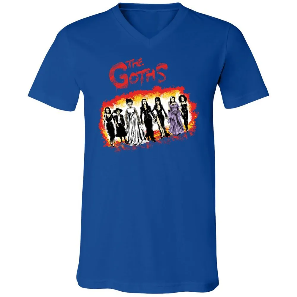 Unisex V-Neck T-Shirt - B7JH9KRL - True Royal - 4