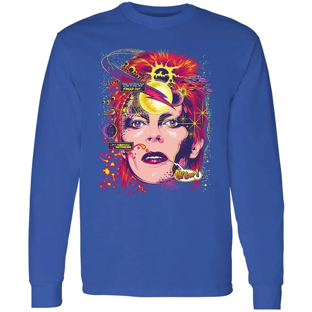 Long Sleeve T-Shirt - 677LA6ZU - Royal - 8