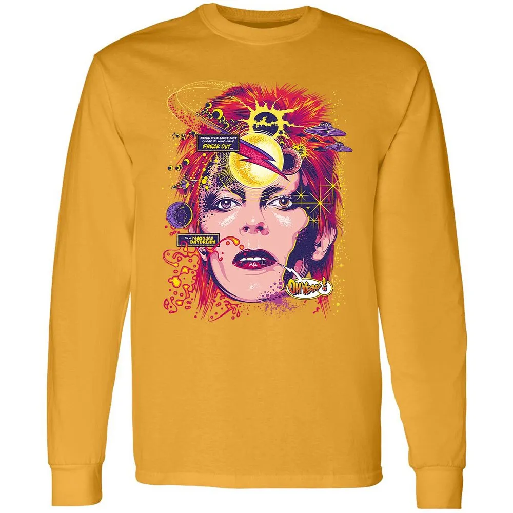 Long Sleeve T-Shirt - 677LA6ZU - Gold - 9