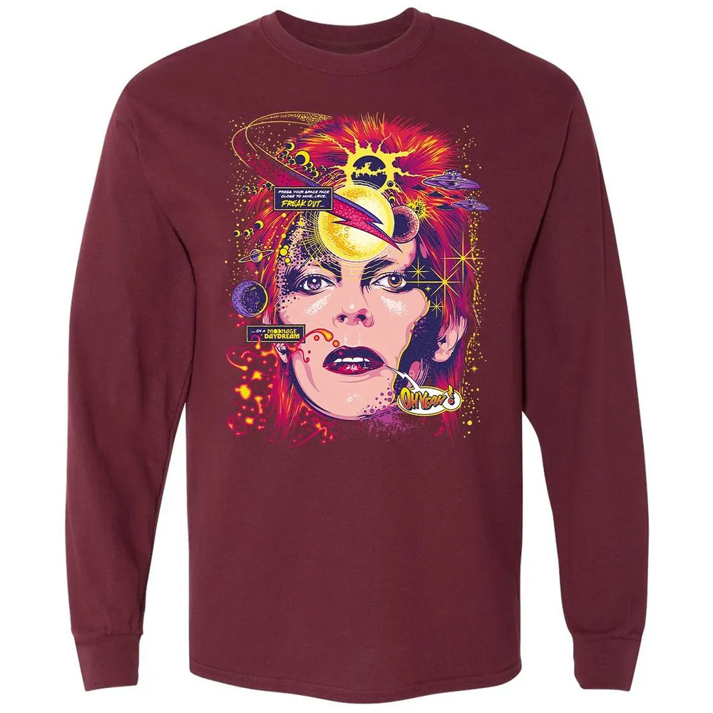 Long Sleeve T-Shirt - 677LA6ZU - Maroon - 11