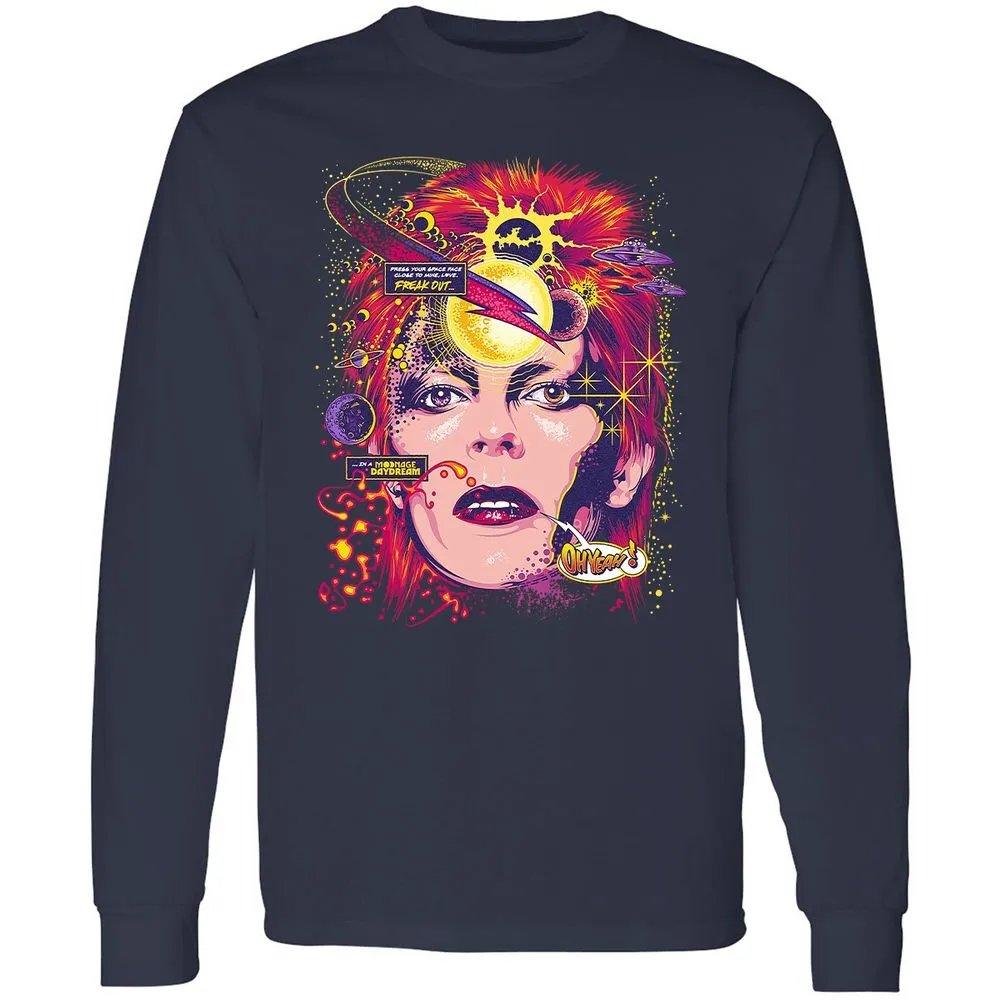 Long Sleeve T-Shirt - 677LA6ZU - Navy - 2
