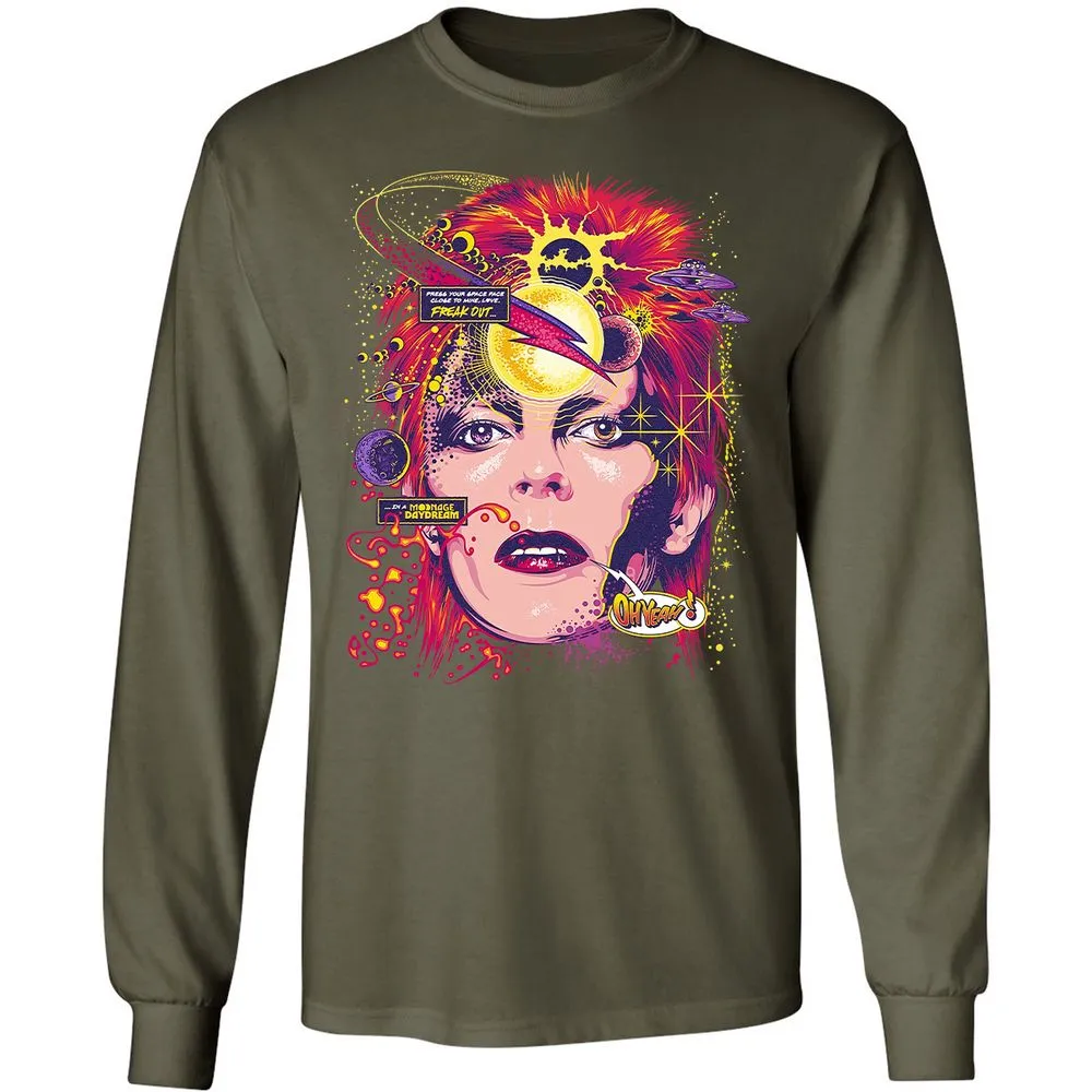 Long Sleeve T-Shirt - 677LA6ZU - Military Green - 16