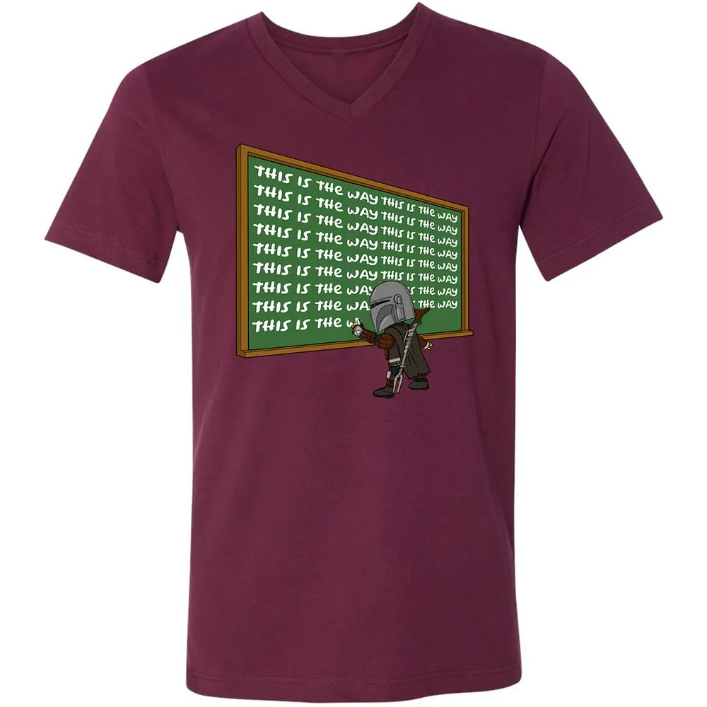 Unisex V-Neck T-Shirt - AF1T3NRA - Maroon - 6