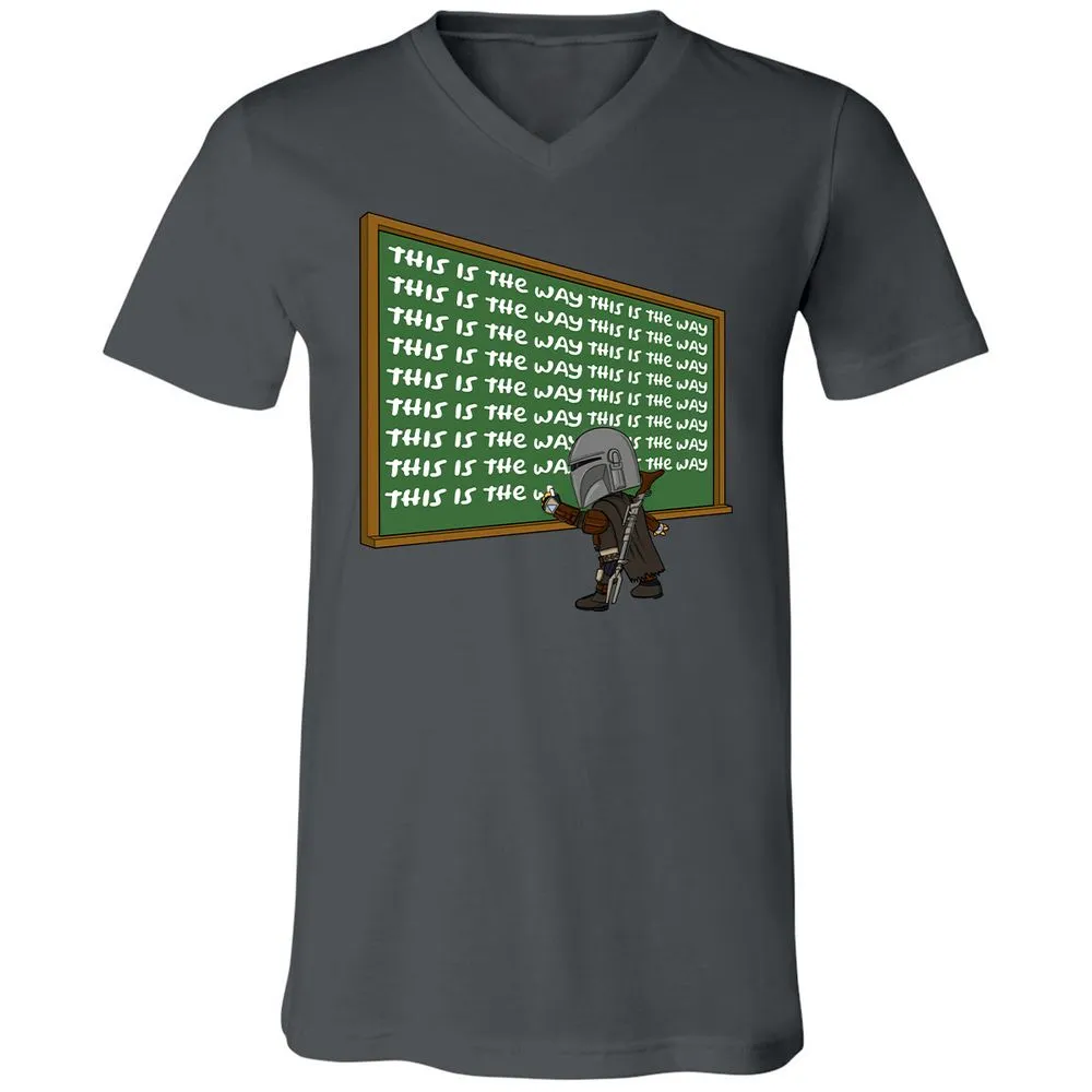 Unisex V-Neck T-Shirt - AF1T3NRA - Asphalt - 12