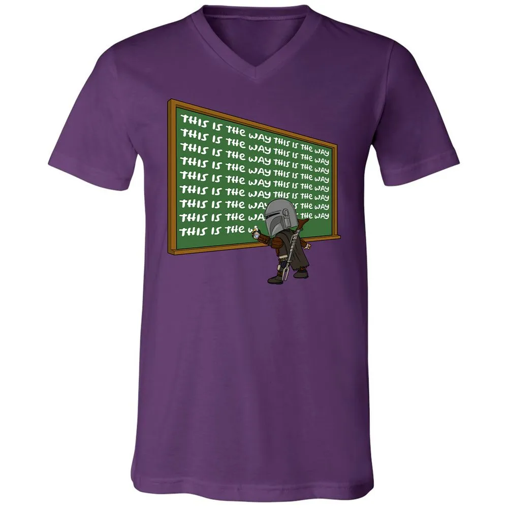 Unisex V-Neck T-Shirt - AF1T3NRA - Team Purple - 9