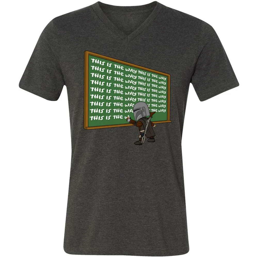 Unisex V-Neck T-Shirt - AF1T3NRA - Dark Grey Heather - 8
