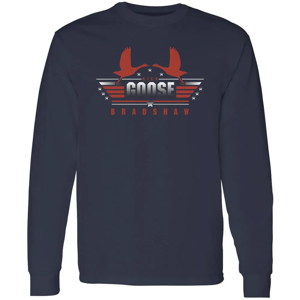 Long Sleeve T-Shirt - CRCXMXRD - Navy - 2