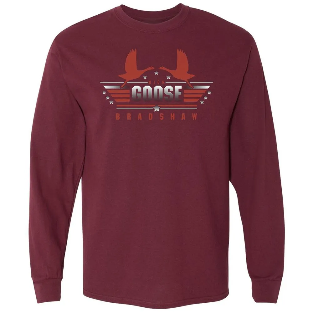 Long Sleeve T-Shirt - CRCXMXRD - Maroon - 11