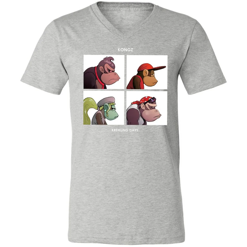 Unisex V-Neck T-Shirt - N695K2RH - Athletic Heather - 7