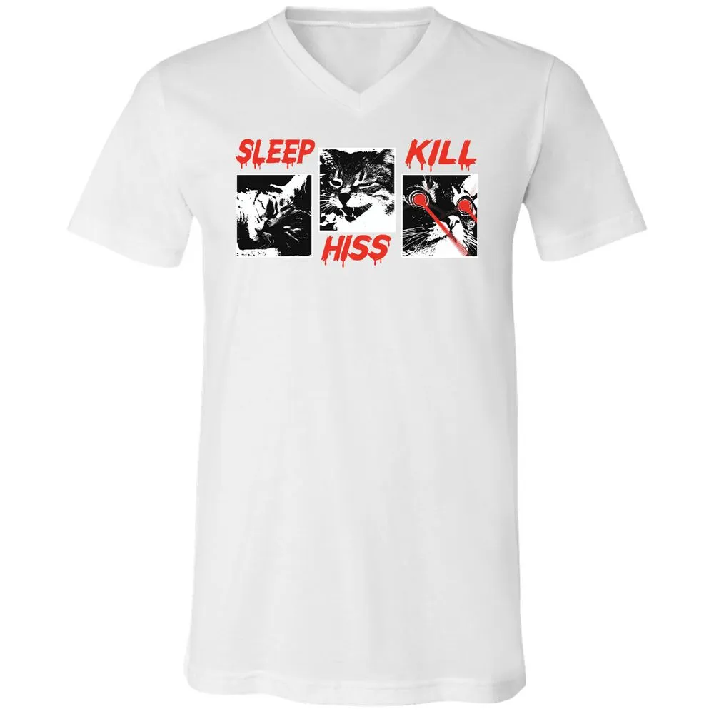 Unisex V-Neck T-Shirt - BXA9SEL9 - White - 5