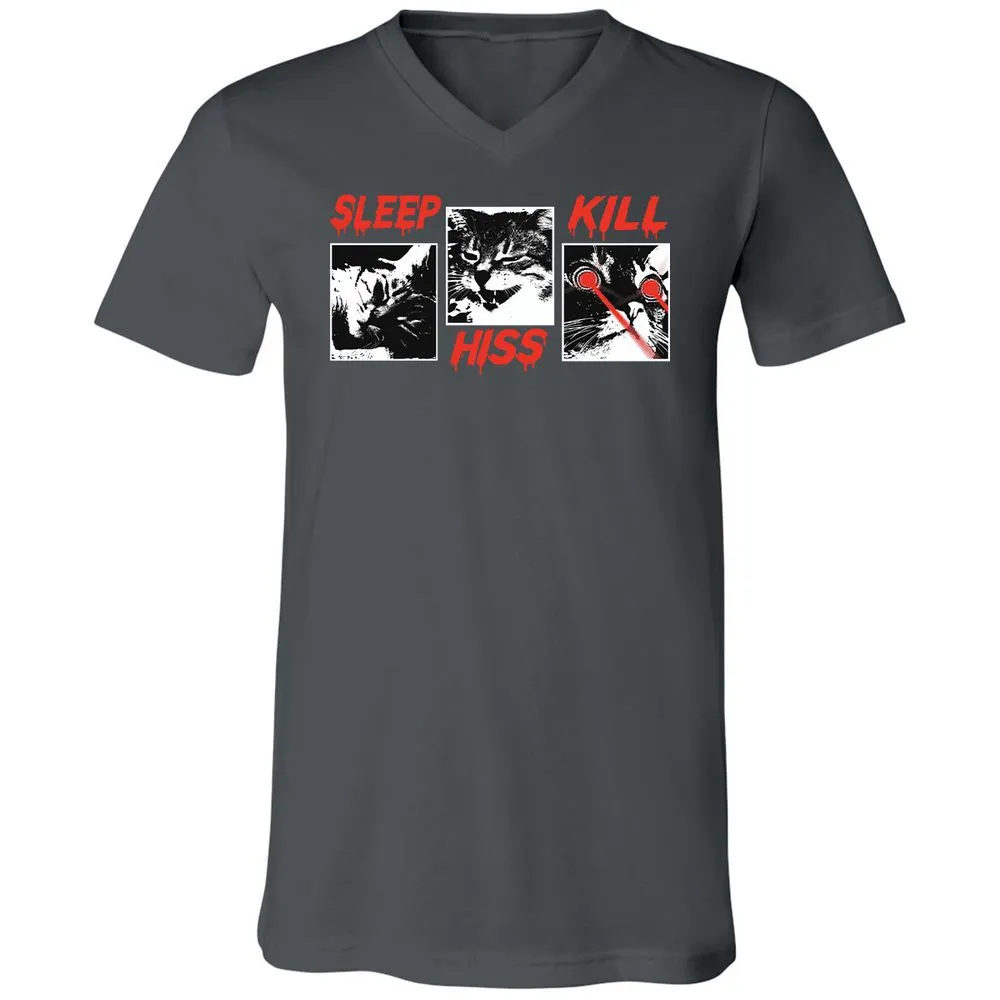 Unisex V-Neck T-Shirt - BXA9SEL9 - Asphalt - 12