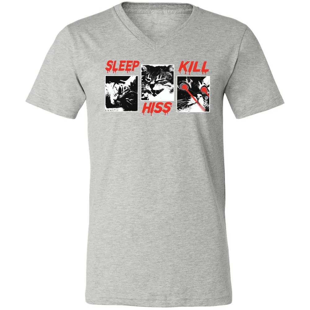 Unisex V-Neck T-Shirt - BXA9SEL9 - Athletic Heather - 7