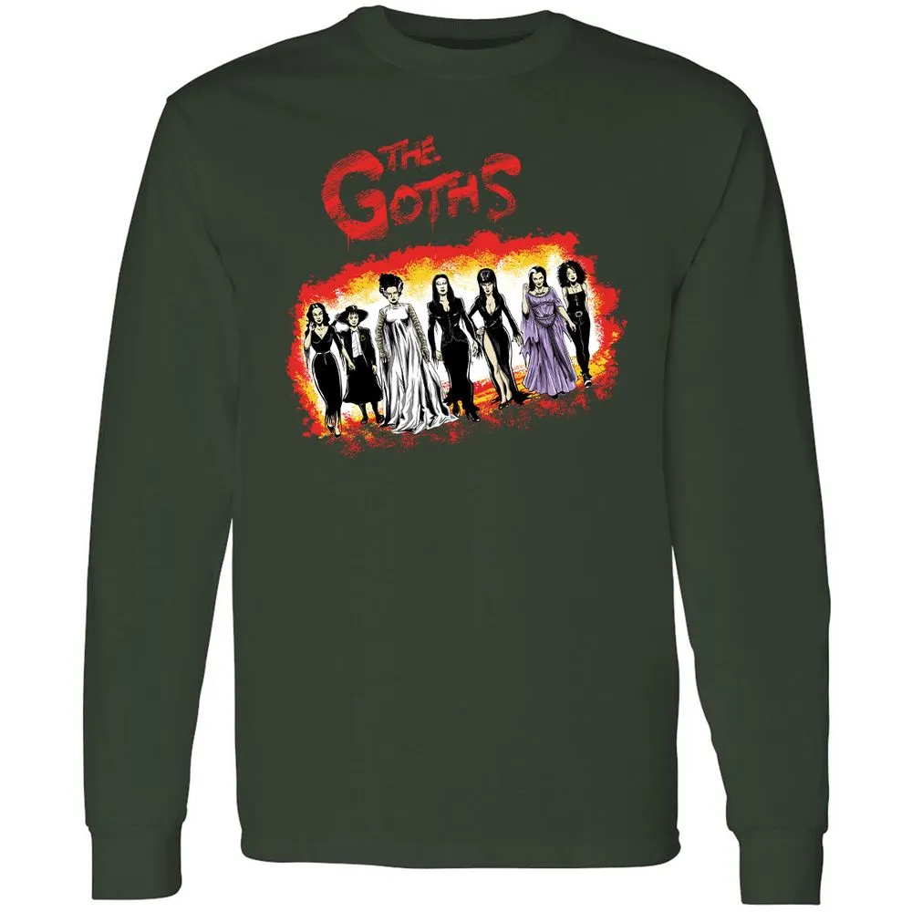 Long Sleeve T-Shirt - 96E5T8XY - Forest Green - 4