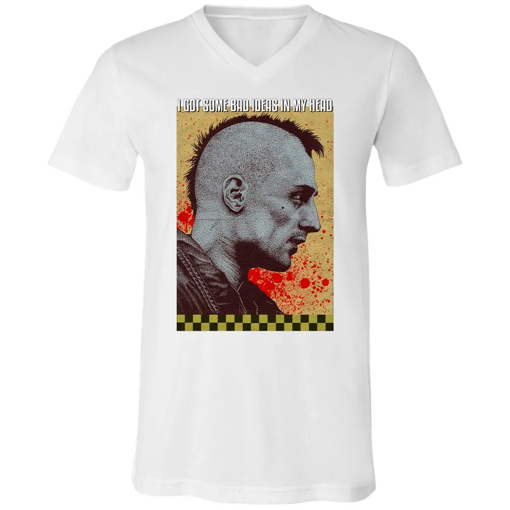 Unisex V-Neck T-Shirt - WHZK5HNE - White - 5
