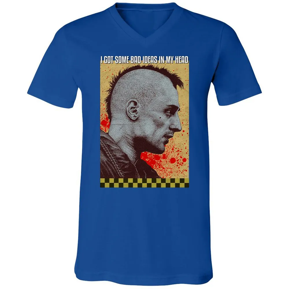 Unisex V-Neck T-Shirt - WHZK5HNE - True Royal - 4