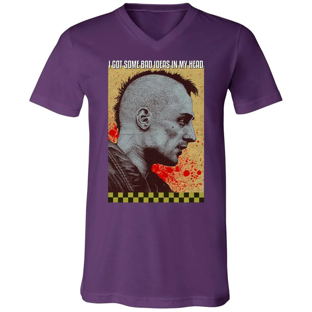Unisex V-Neck T-Shirt - WHZK5HNE - Team Purple - 9