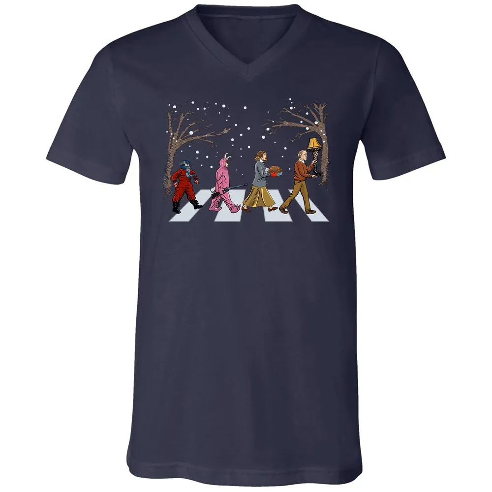 Unisex V-Neck T-Shirt - VKF69S2J - Navy - 2