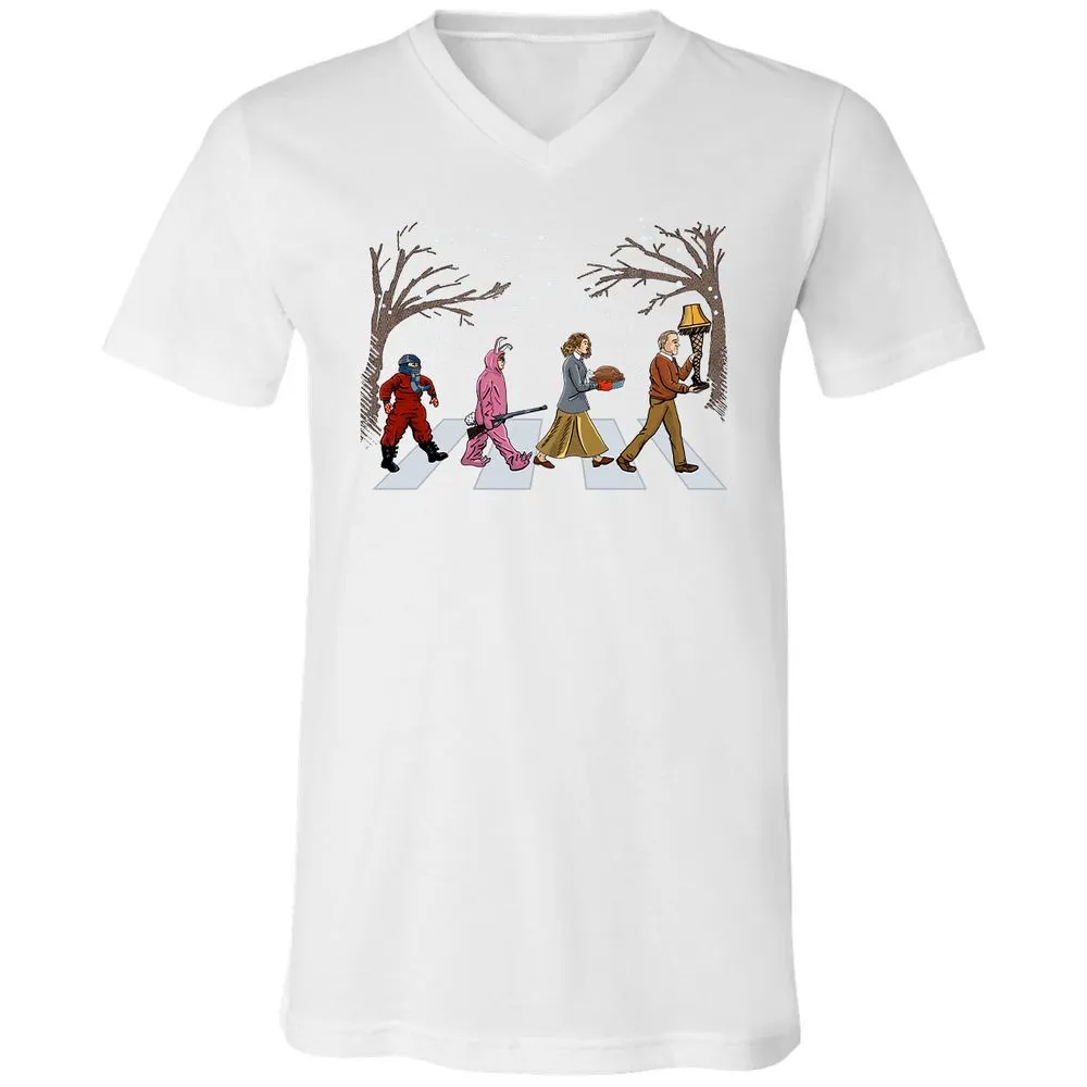 Unisex V-Neck T-Shirt - VKF69S2J - White - 5