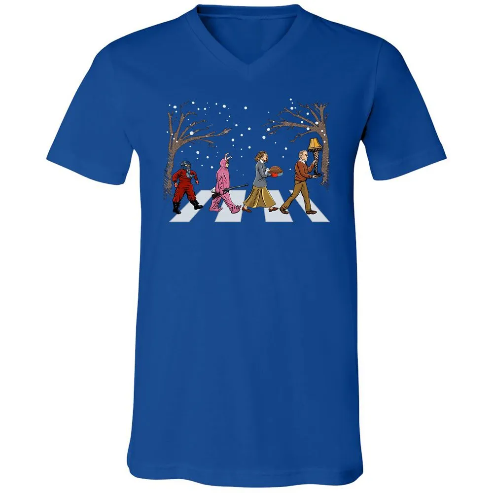 Unisex V-Neck T-Shirt - VKF69S2J - True Royal - 4
