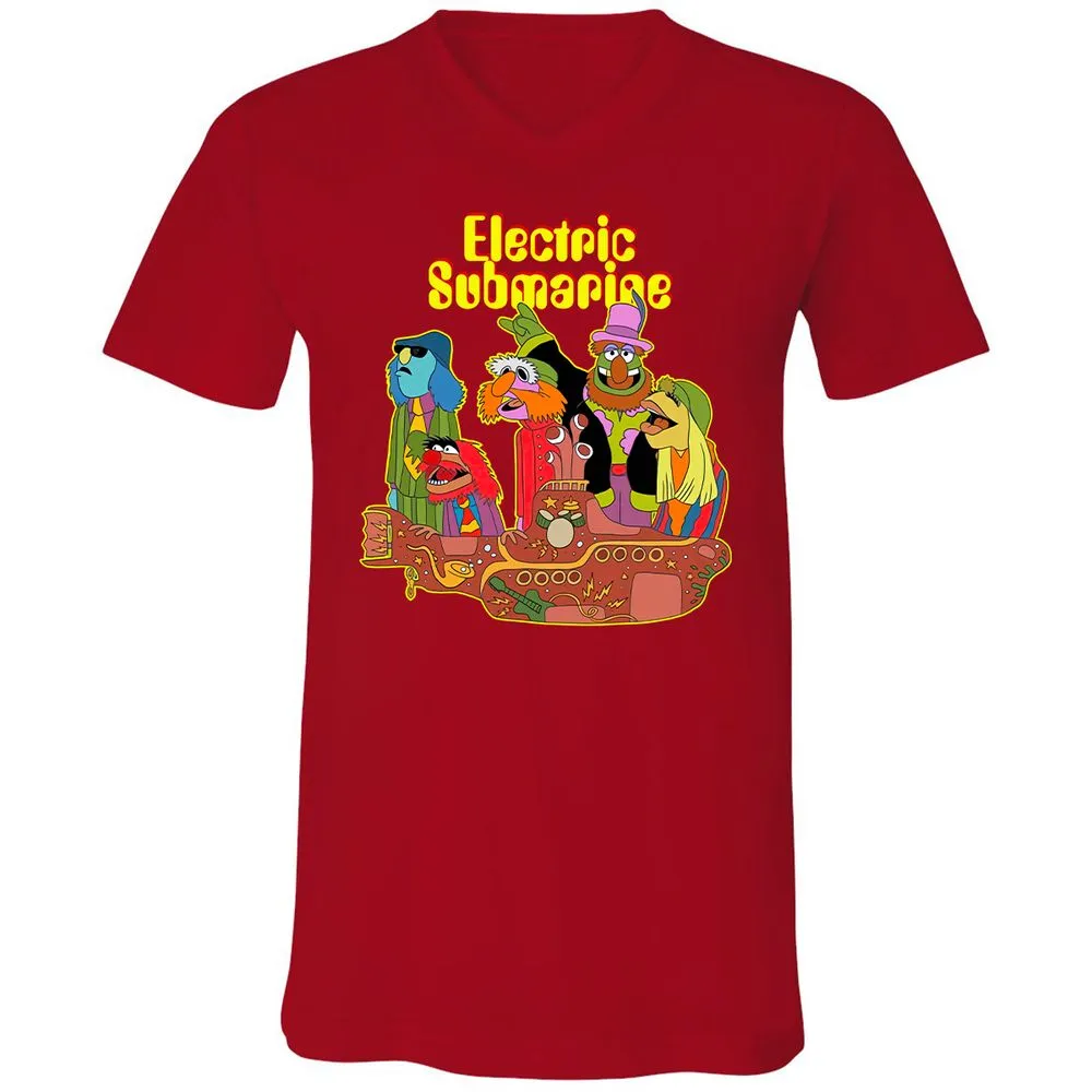 Unisex V-Neck T-Shirt - RTP6SHGE - Red - 3