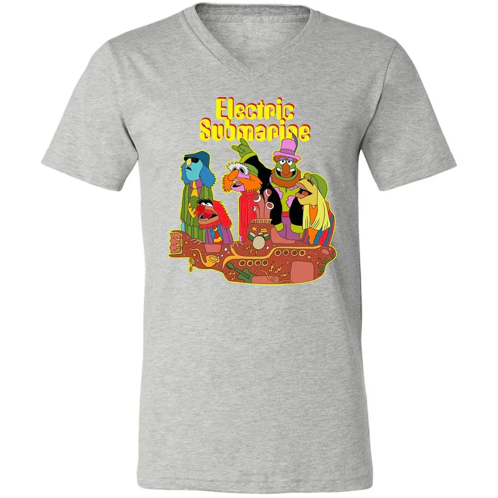Unisex V-Neck T-Shirt - RTP6SHGE - Athletic Heather - 7