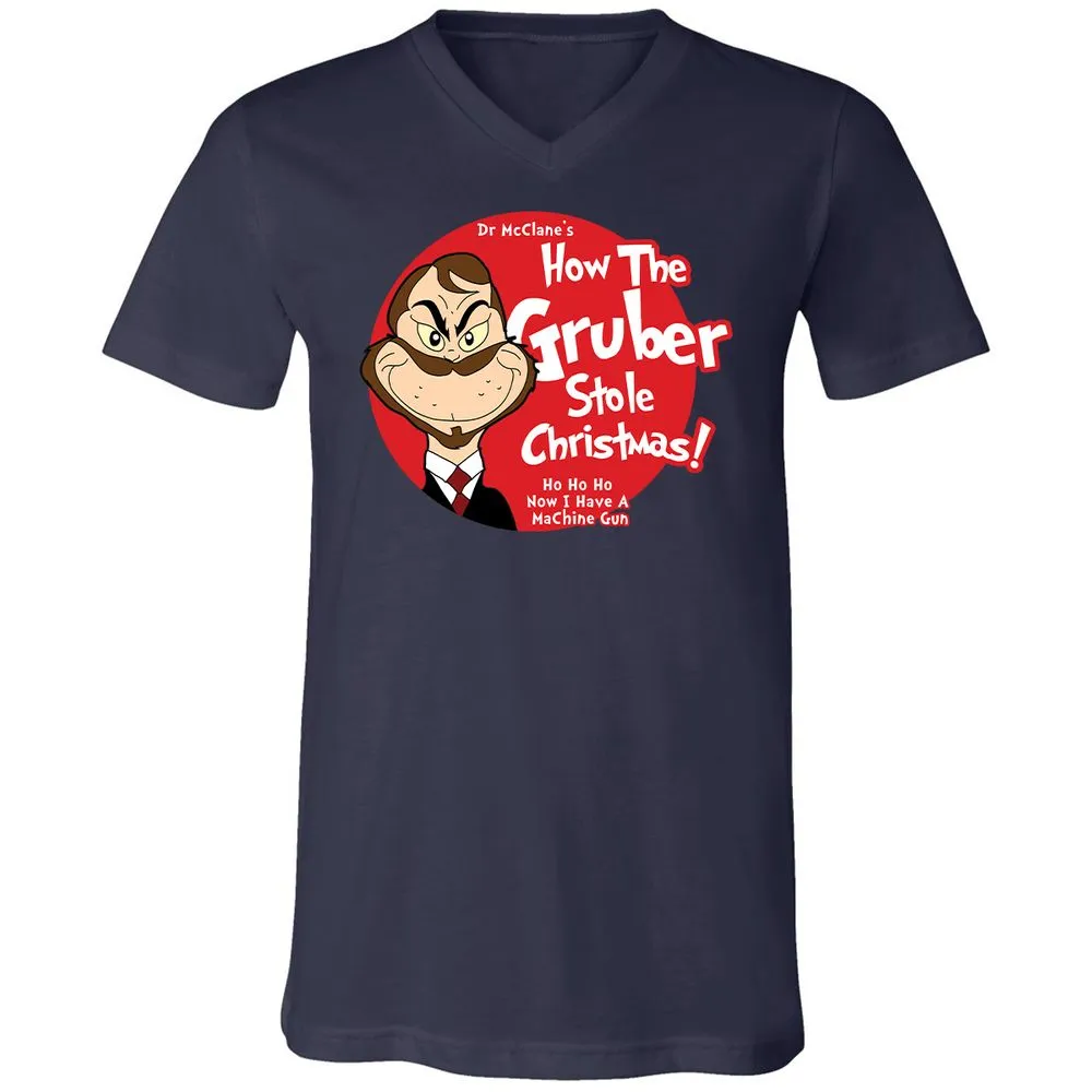 Unisex V-Neck T-Shirt - ZLUMUMQL - Navy - 2