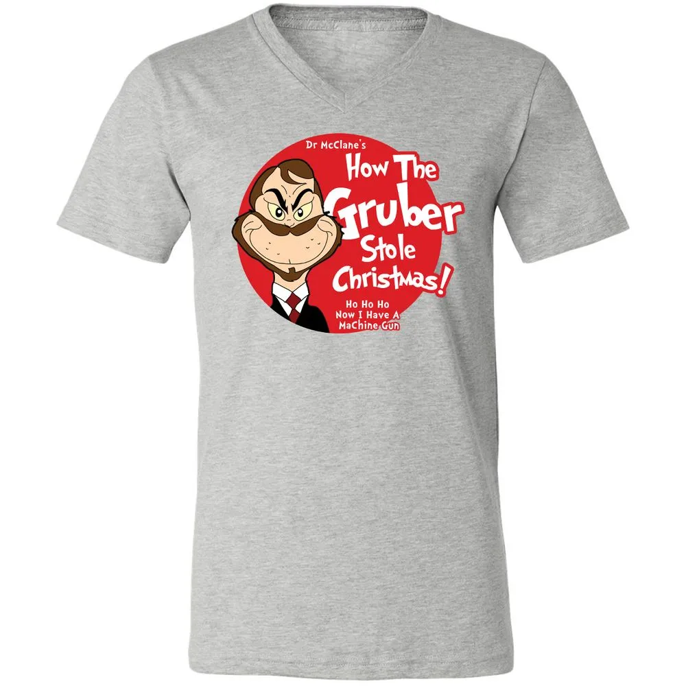 Unisex V-Neck T-Shirt - ZLUMUMQL - Athletic Heather - 7