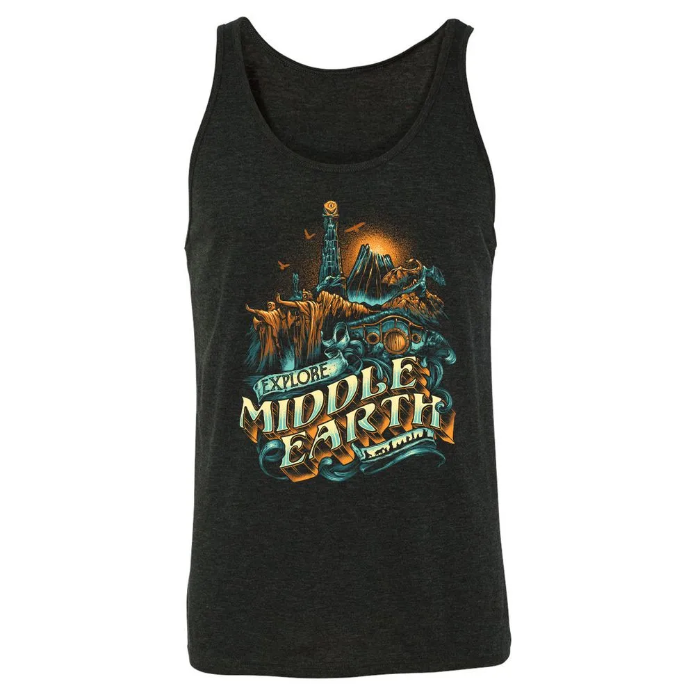 Unisex Jersey Tank - K9TESPDS - Charcoal Black Triblend - 5