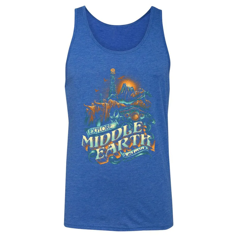 Unisex Jersey Tank - K9TESPDS - True Royal Triblend - 12