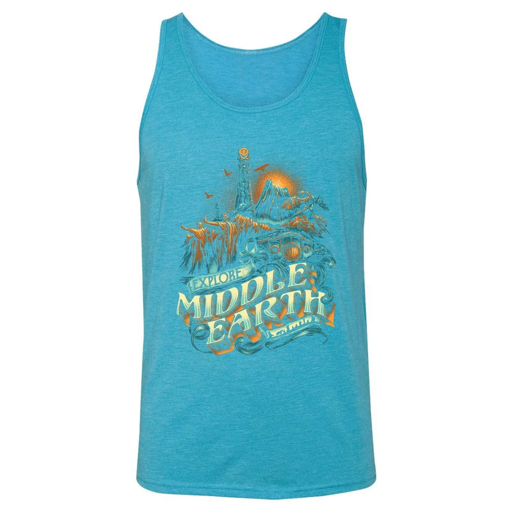 Unisex Jersey Tank - K9TESPDS - Aqua Triblend - 3