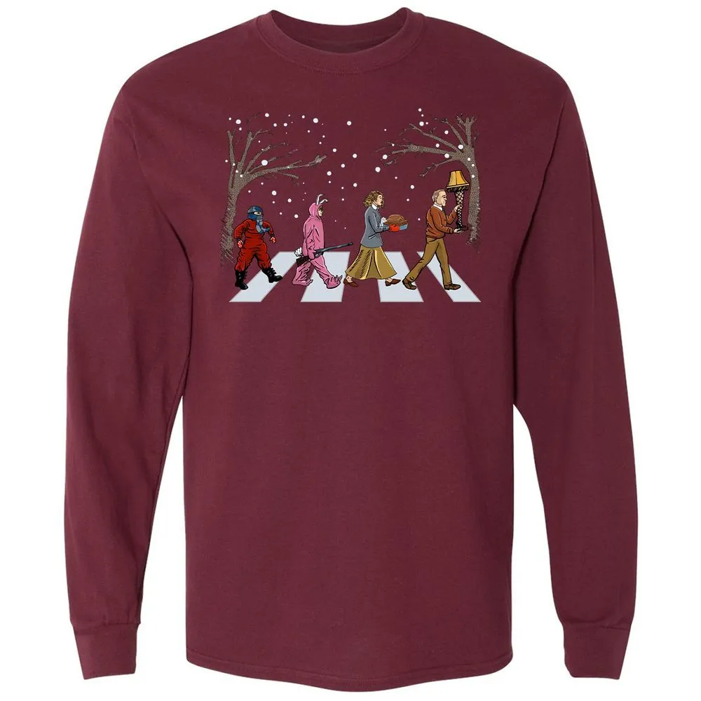 Long Sleeve T-Shirt - V4J58W4D - Maroon - 11