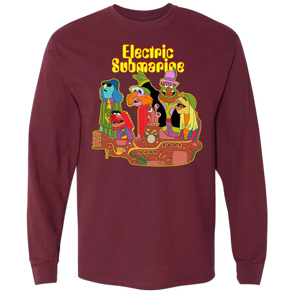 Long Sleeve T-Shirt - ATH94HUB - Maroon - 11