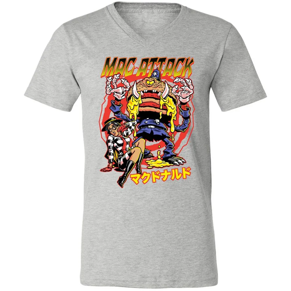 Unisex V-Neck T-Shirt - 22J7U54W - Athletic Heather - 7