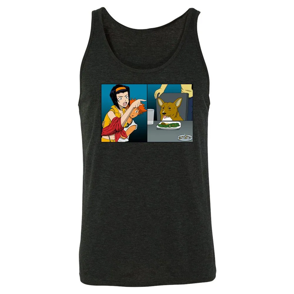 Unisex Jersey Tank - E94XSR8X - Charcoal Black Triblend - 5