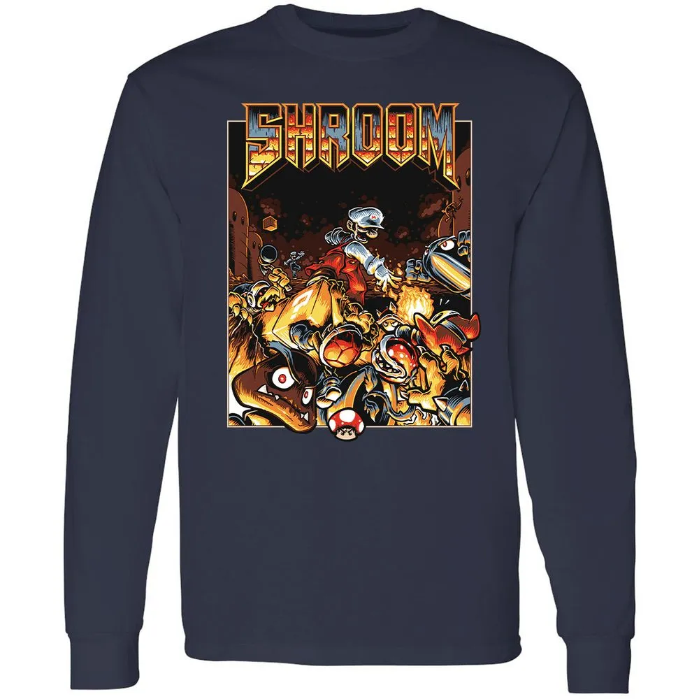 Long Sleeve T-Shirt - 8QCRFE8L - Navy - 2