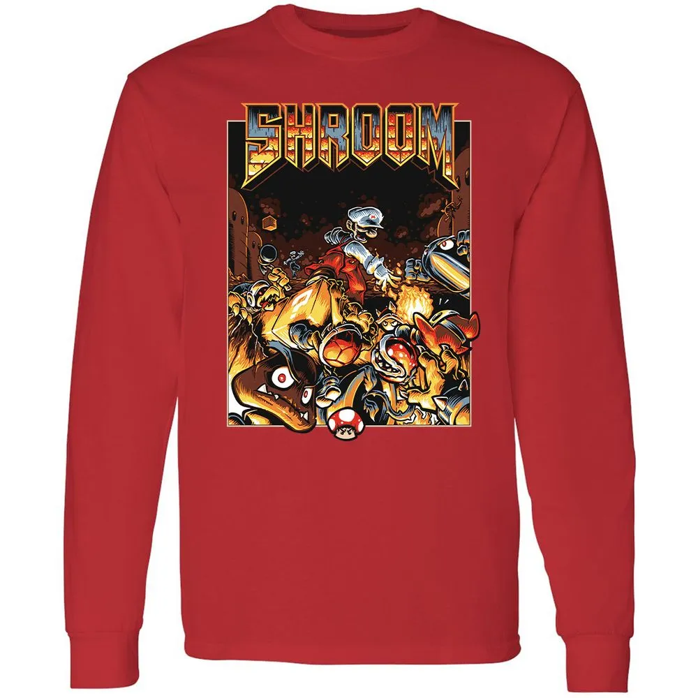 Long Sleeve T-Shirt - 8QCRFE8L - Red - 14