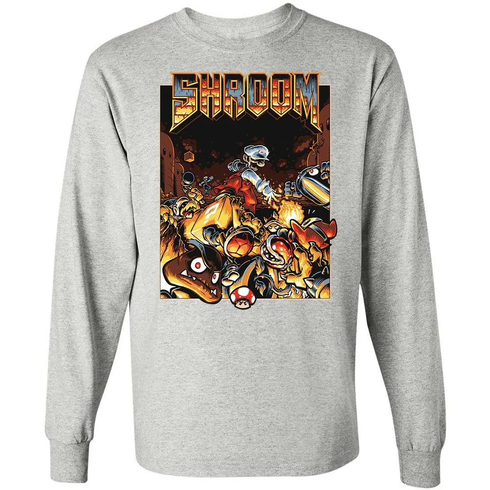 Long Sleeve T-Shirt - 8QCRFE8L - Ash - 7