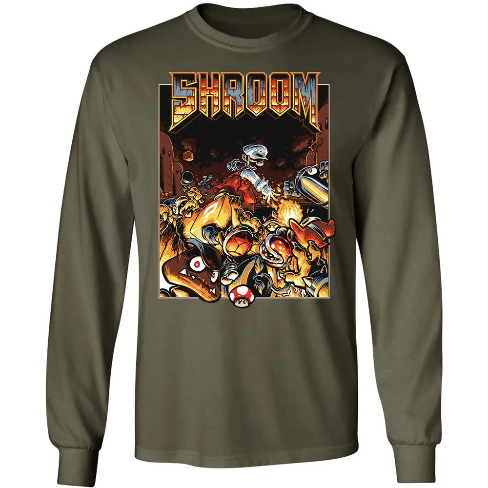 Long Sleeve T-Shirt - 8QCRFE8L - Military Green - 16