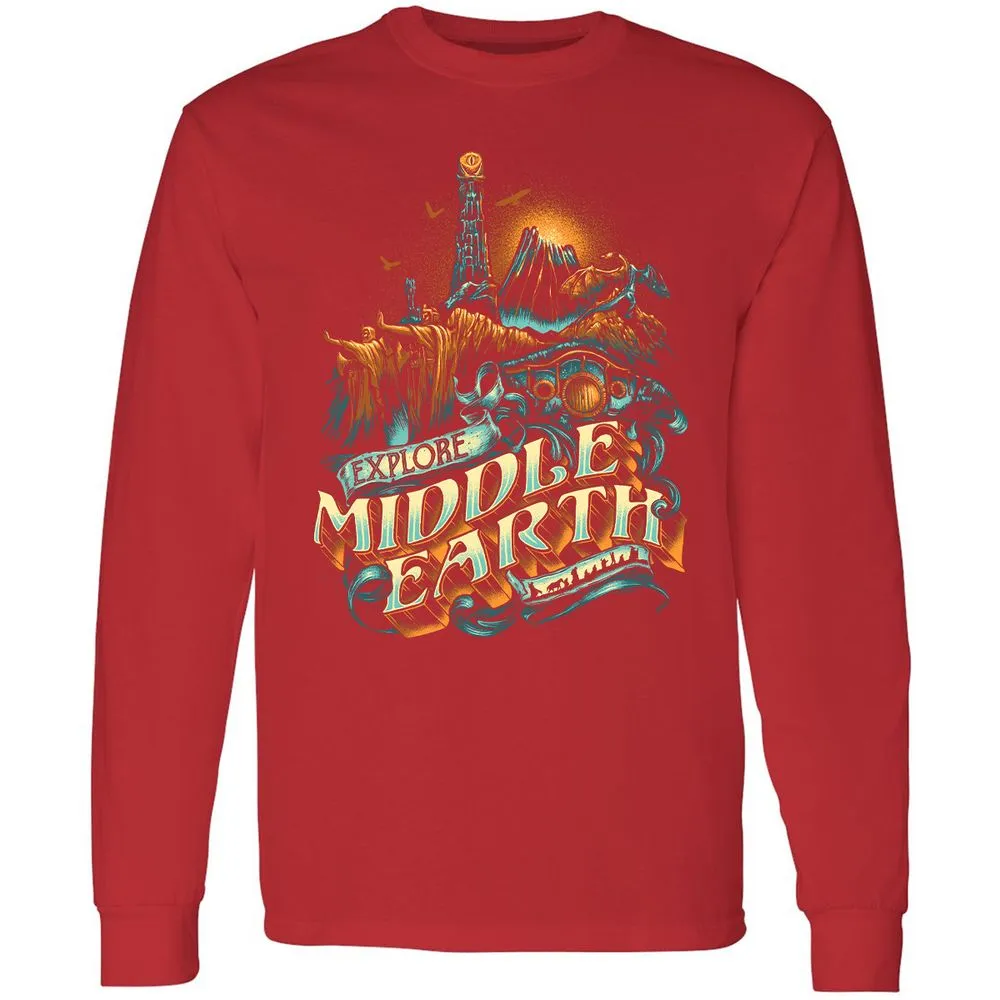 Long Sleeve T-Shirt - ZSKSQHEZ - Red - 14