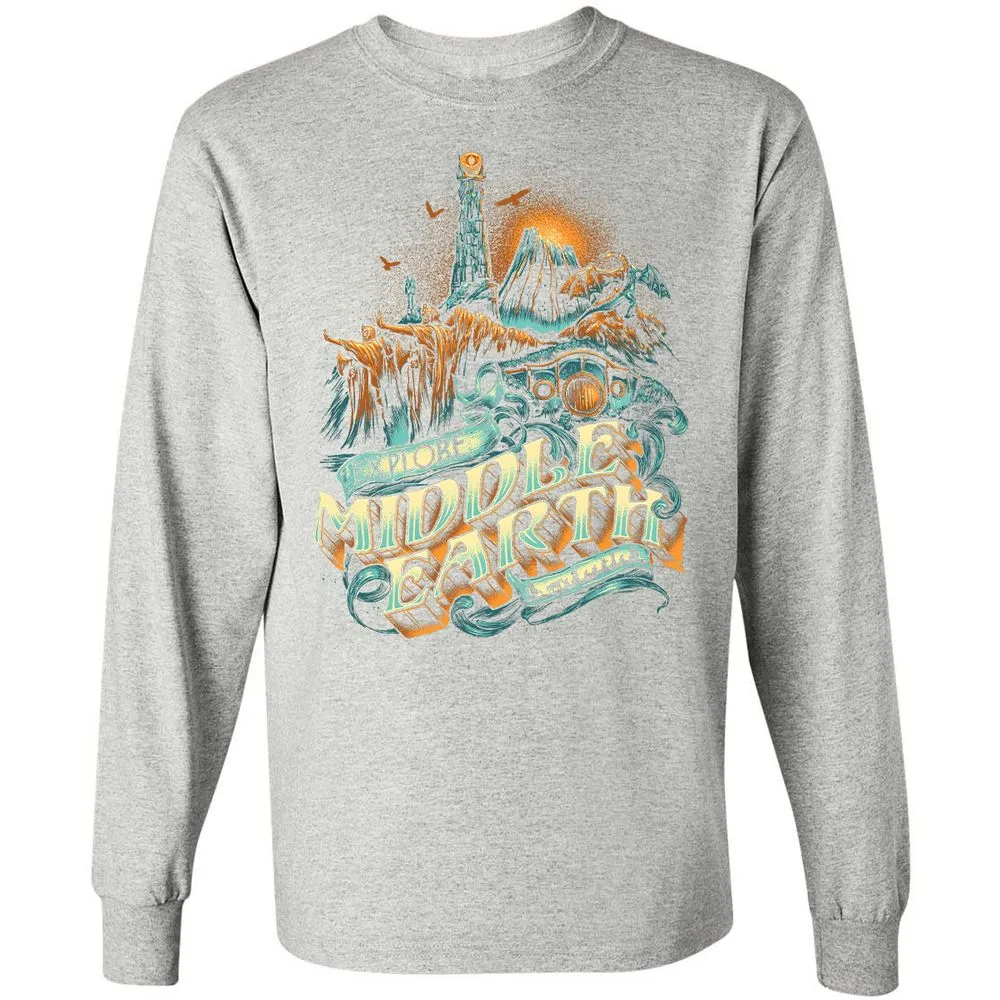 Long Sleeve T-Shirt - ZSKSQHEZ - Ash - 7