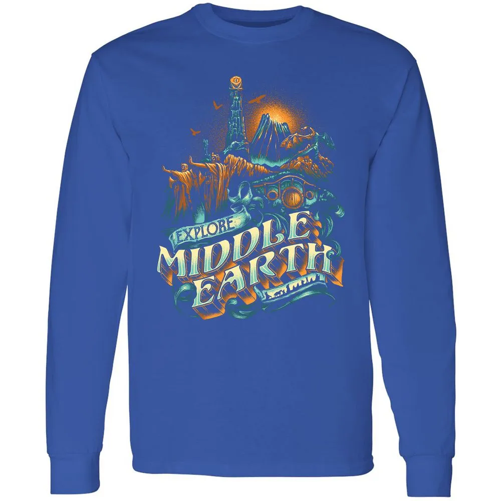 Long Sleeve T-Shirt - ZSKSQHEZ - Royal - 8