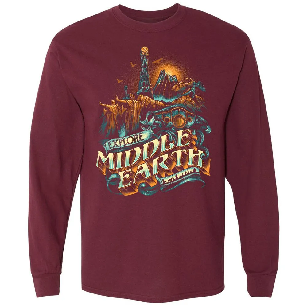 Long Sleeve T-Shirt - ZSKSQHEZ - Maroon - 11