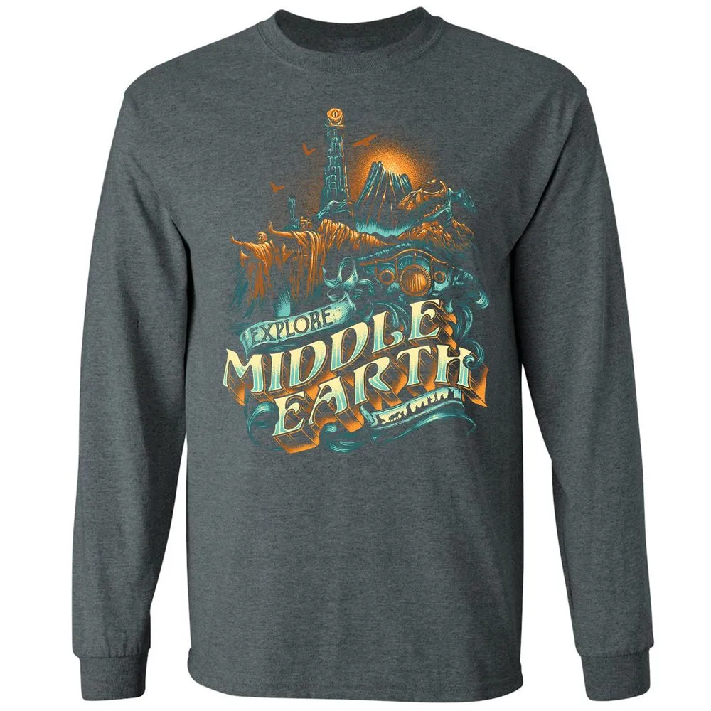Long Sleeve T-Shirt - ZSKSQHEZ - Dark Heather - 15
