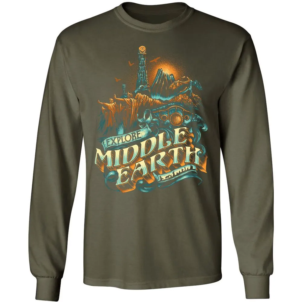 Long Sleeve T-Shirt - ZSKSQHEZ - Military Green - 16