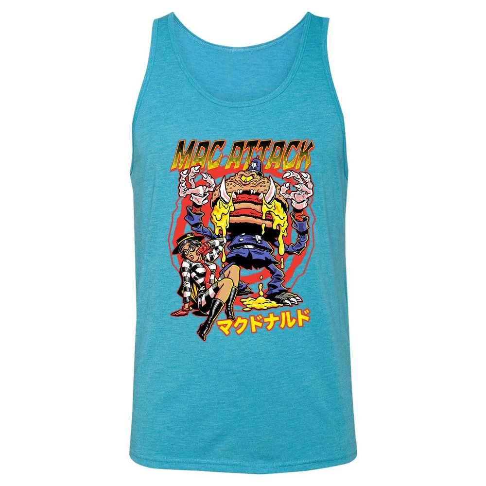 Unisex Jersey Tank - B9RMXJCQ - Aqua Triblend - 3