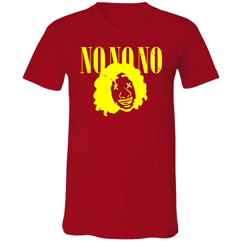 Unisex V-Neck T-Shirt - KUMC9B4Q - Red - 3