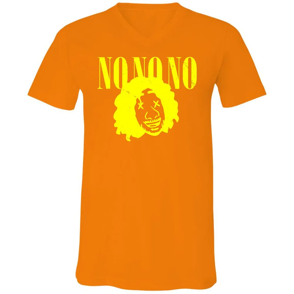 Unisex V-Neck T-Shirt - KUMC9B4Q - Orange - 11