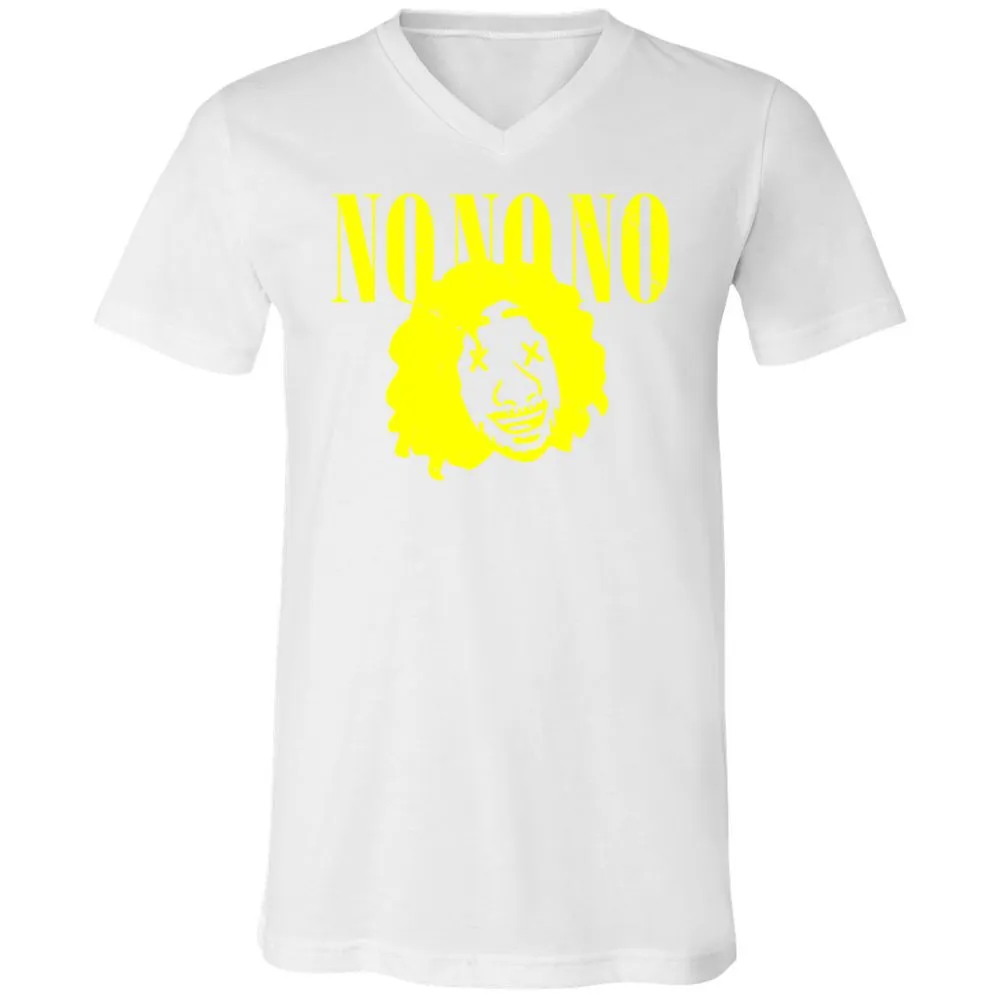 Unisex V-Neck T-Shirt - KUMC9B4Q - White - 5
