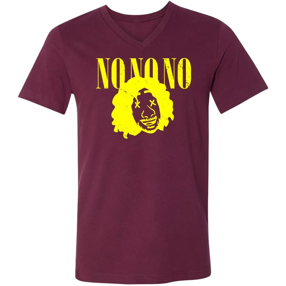 Unisex V-Neck T-Shirt - KUMC9B4Q - Maroon - 6